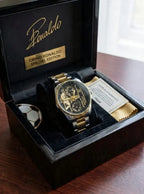 Luxury Skeleton Men's Quartz Watch with Date & Time - Zenvo Watch