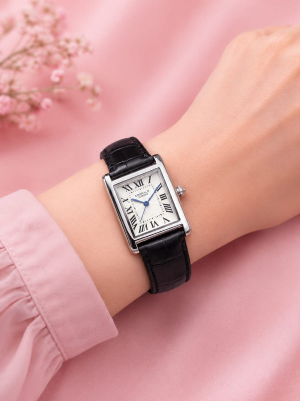 Emerald Women's Leather Strap Watch | Zenvo Watches - Zenvo Watch