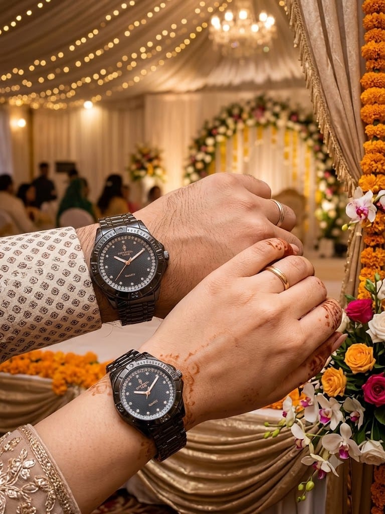 Crystal Time Couple Watch | Premium Matching Watches for Couples | Zenvo Watches Zenvo Watch