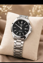 Luxury Men's Steel Band Watch with Date Display - Zenvo Watch