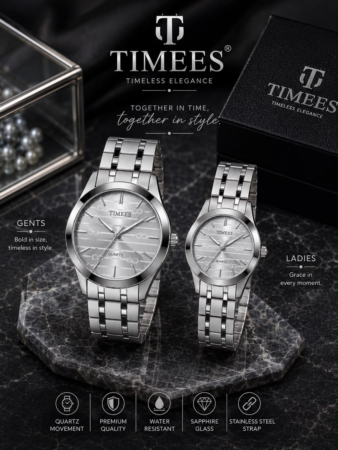 New Timees Couple Watch | Zenvo Watches Zenvo Watch