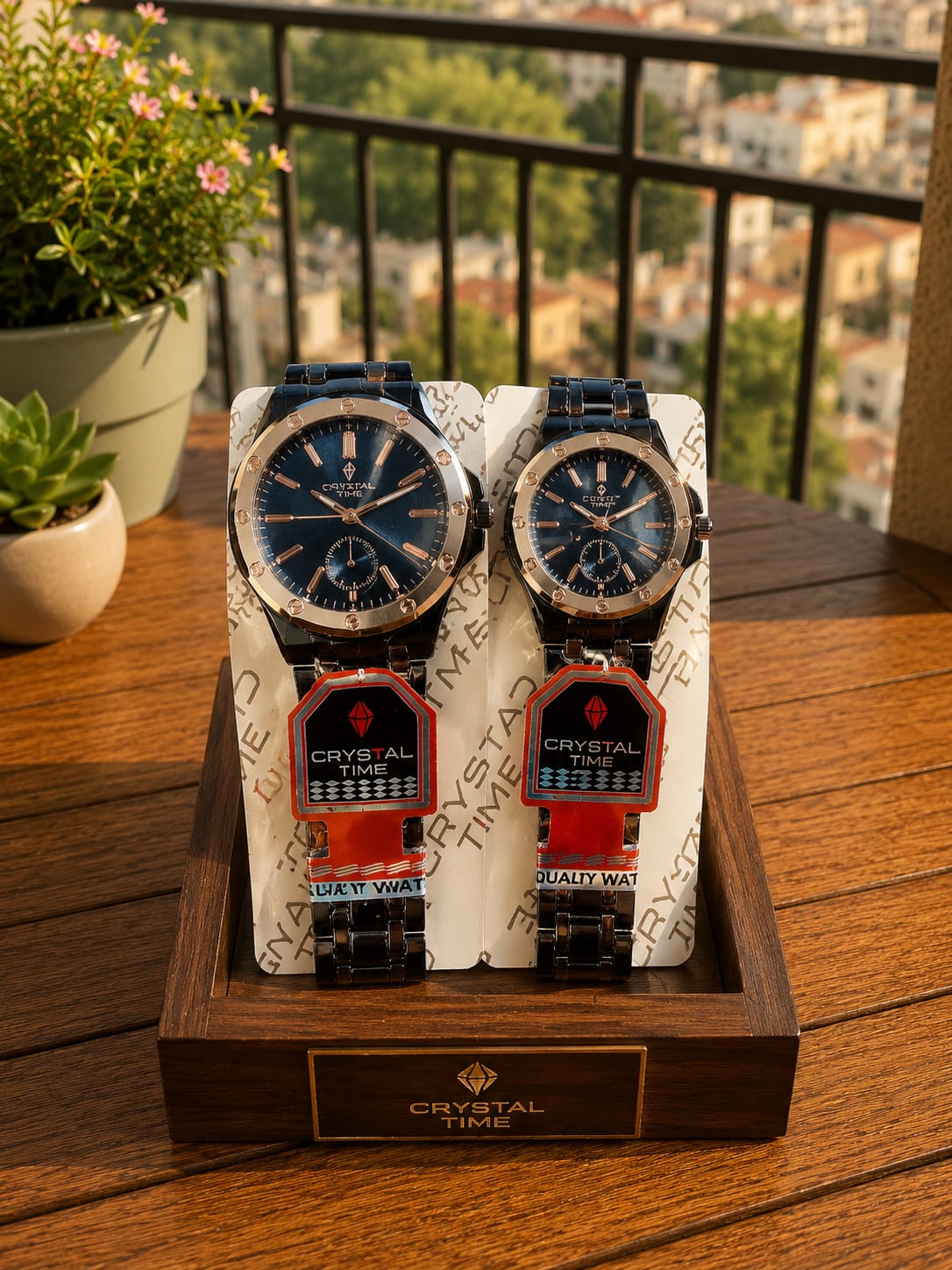Crystal Time Couple Watch | Premium Matching Watches for Couples | Zenvo Watches Zenvo Watch