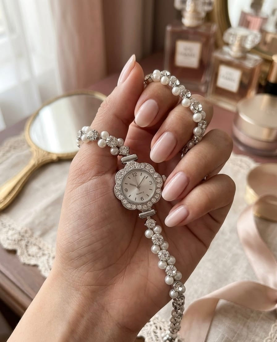 Beautiful Pearls Silver Watch | Zenvo Watches Zenvo Watch